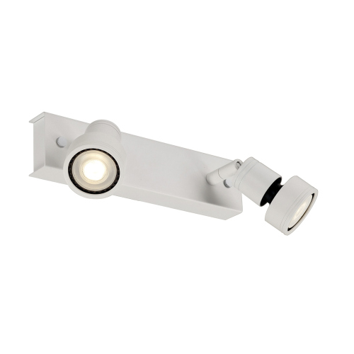 SLV PURI 2 Deckenleuchte, mattweiss, 2xGU10, max. 2x50W, mit Decoring