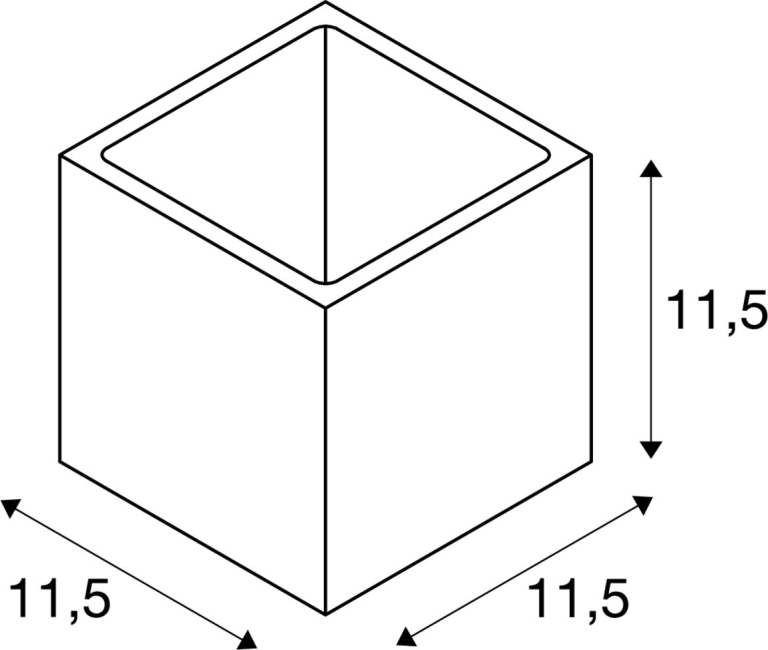 SLV PLASTRA CUBE Wandleuchte aus Gips eckig 1x G9 max. 42W