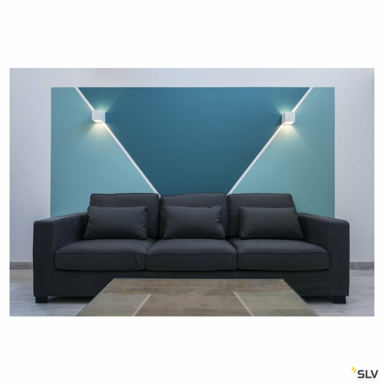 SLV PLASTRA CUBE Wandleuchte aus Gips eckig 1x G9 max. 42W