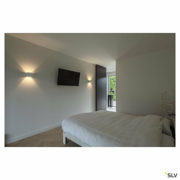 SLV PLASTRA CUBE Wandleuchte aus Gips eckig 1x G9 max. 42W