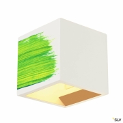 PLASTRA CUBE Wandleuchte aus Gips eckig 1x G9 max. 42W