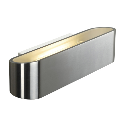 SLV OSSA R7s 300 Wandleuchte, oval, alu brushed, R7s 118mm, max. 120W, up/down