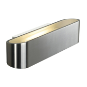 OSSA R7s 300 Wandleuchte, oval, alu brushed, R7s 118mm, max. 120W, up/down