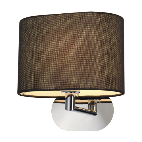 SLV SOPRANA OVAL Wandleuchte WL-1, schwarzes Textil, E27, max. 60W