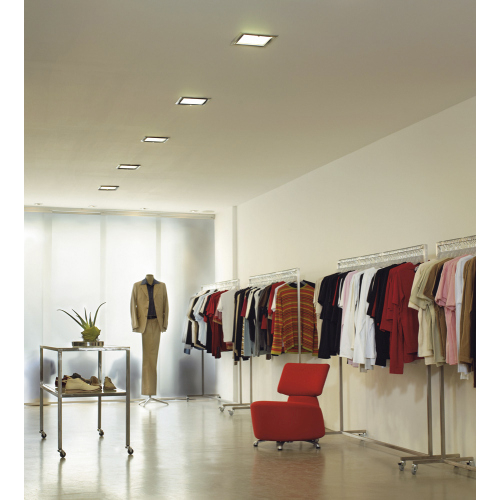 SLV QUOR 52 EVG Downlight, silbergrau, TC-DE, 2x26W