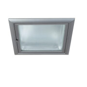 QUOR 52 EVG Downlight, silbergrau, TC-DE, 2x26W