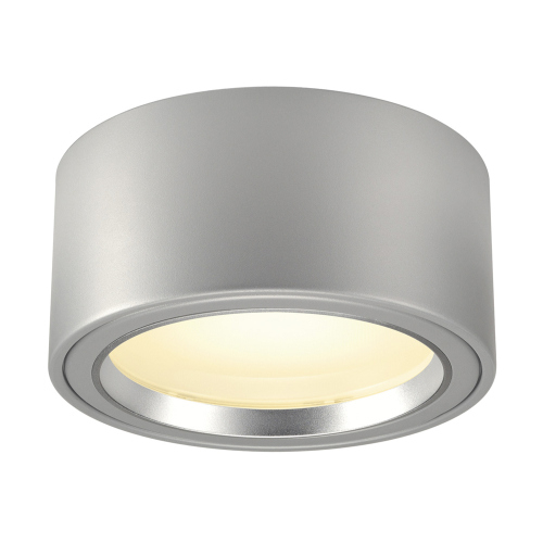 SLV LED AUFBAUSTRAHLER 1800lm, rund, silbergrau, 48 LED, 3000K