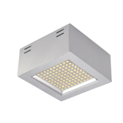 LEDPANEL 100 SMD, Deckenaufbauleuchte, eckig, silbergrau, 3000K