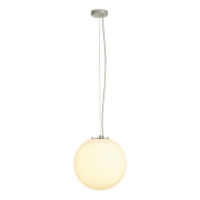 Indoor Pendelleuchte ROTOBALL 40 silbergrau/weiß kugelform IP20 E27 max. 24W