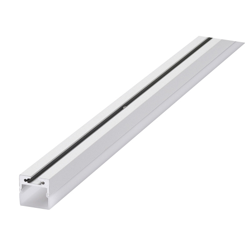 SLV ALUMINIUM PROFIL, weiss, 1m, mit weisser Abdeckung