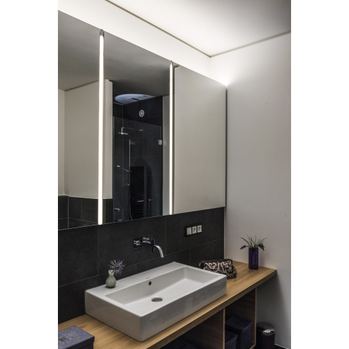 SLV ALUMINIUM PROFIL, alu eloxiert 1m, mit weisser Abdeckung