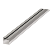 ALUMINIUM PROFIL, alu eloxiert 1m, mit weisser Abdeckung