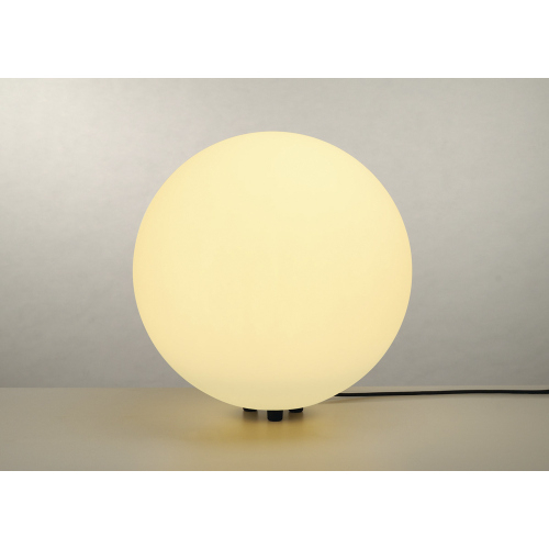 SLV ROTOBALL FLOOR 50 Outdoor Kugelleuchte weiß IP44 E27 max. 24W mit Netzstecker