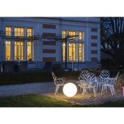 ROTOBALL FLOOR 50 Outdoor Kugelleuchte weiß IP44 E27 max. 24W mit Netzstecker