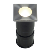 POWER TRAIL-LITE square, Edelstahl 316, 1W LED, 3000K, IP67