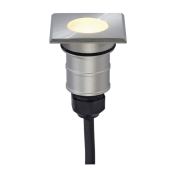 POWER TRAIL-LITE square, Edelstahl 316, 1W LED, 3000K, IP67