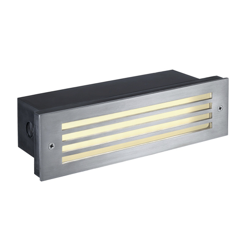 SLV BRICK MESH LED EDELSTAHL 316 Wandeinbauleuchte, 4W LED, warm-weiss, IP54