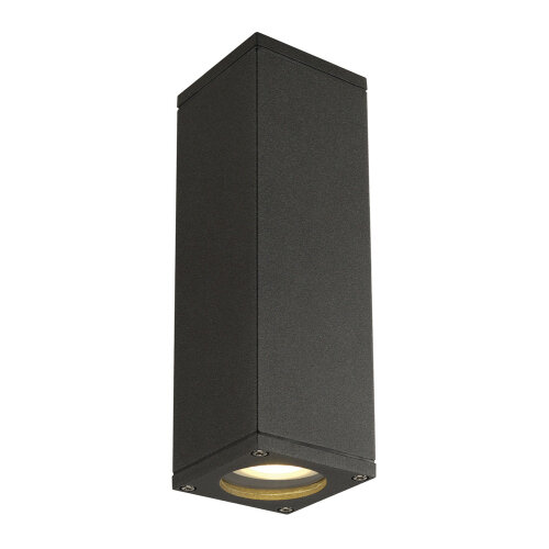 eckig GU10 | OUT Lampen1a Wandleuchte 2x35W anthrazit UP-DOWN max. SLV 229535 THEO