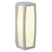MERIDIAN BOX Sensor Außenwandleuchte mit Bewegungsmelder IP54 silbergrau max. 20W