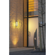 MERIDIAN BOX Sensor Außenwandleuchte mit Bewegungsmelder IP54 anthrazit max. 20W