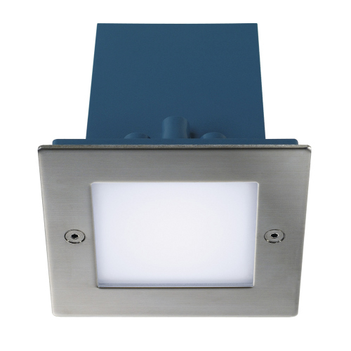 SLV FRAME OUTDOOR 16 LED Wandeinbauleuchte, quadratisch, Edelstahl, weiss