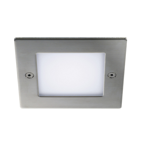 SLV FRAME OUTDOOR 16 LED Wandeinbauleuchte, quadratisch, Edelstahl, weiss