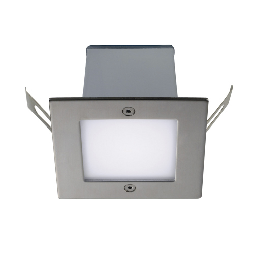 SLV FRAME OUTDOOR 16 LED Wandeinbauleuchte, quadratisch, Edelstahl, weiss