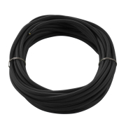 Textilkabel, 3-polig, 10m, schwarz