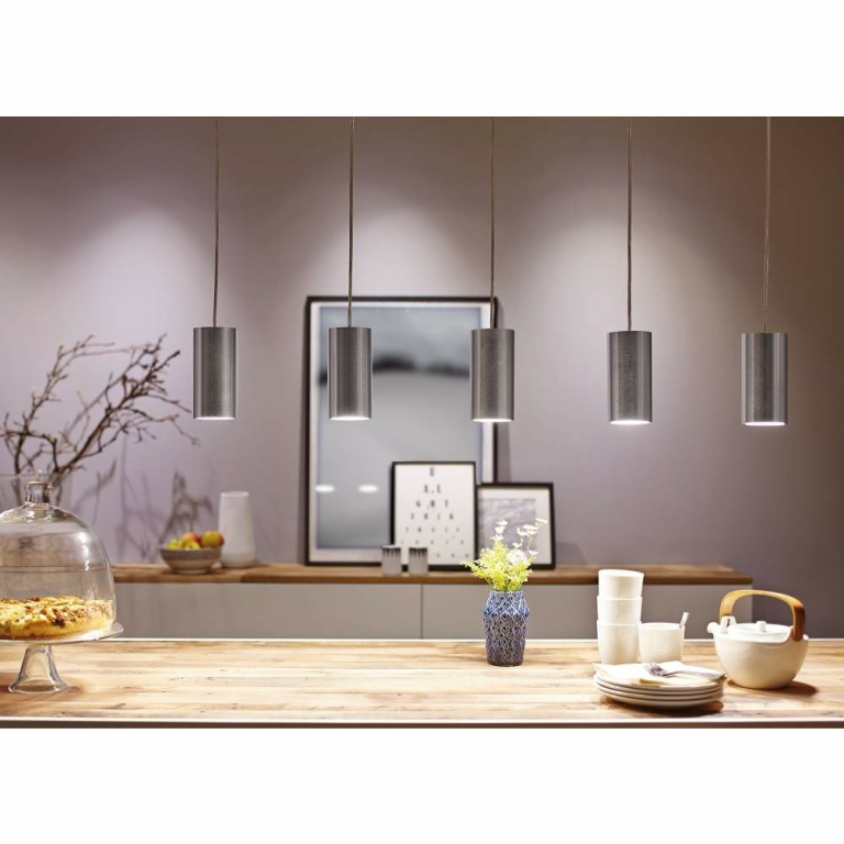 Paulmann URail LED Pendelleuchte Barrel Chrom matt 6W 2700K 370lm 230V (LED fest verbaut)