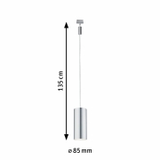 URail LED Pendelleuchte Barrel Chrom matt 6W 2700K 370lm 230V (LED fest verbaut)