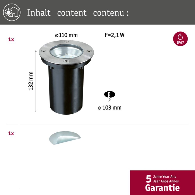 Paulmann Bodeneinbauleuchten-Set Special Line 230 V LED