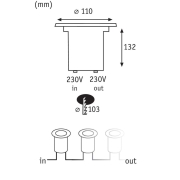 Bodeneinbauleuchten-Set Special Line 230 V LED