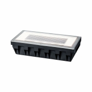 Solar LED Bodeneinbauleuchte Box 20x10cm edelstahl IP67 7.5lm 2700K