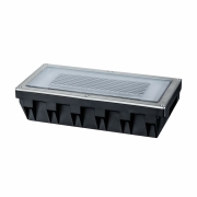 Solar LED Bodeneinbauleuchte Box 20x10cm edelstahl IP67 7.5lm 2700K