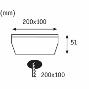Solar LED Bodeneinbauleuchte Box 20x10cm edelstahl IP67 7.5lm 2700K