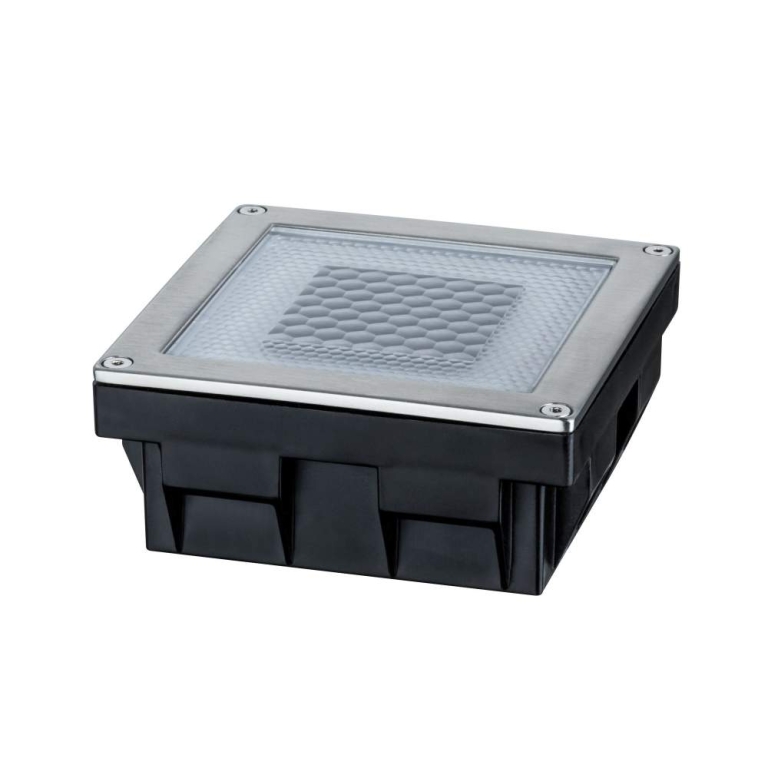 Paulmann Solar LED Bodeneinbauleuchte Cube 10x10cm edelstahl IP67 3.6lm 2700K
