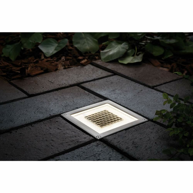 Paulmann Solar LED Bodeneinbauleuchte Cube 10x10cm edelstahl IP67 3.6lm 2700K