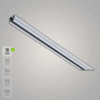 Paulmann URail Schiene 10 cm Chrom matt 230V