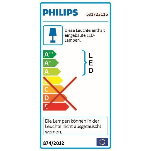 PHILIPS LED Spotbalken Clockwork 2-flg.