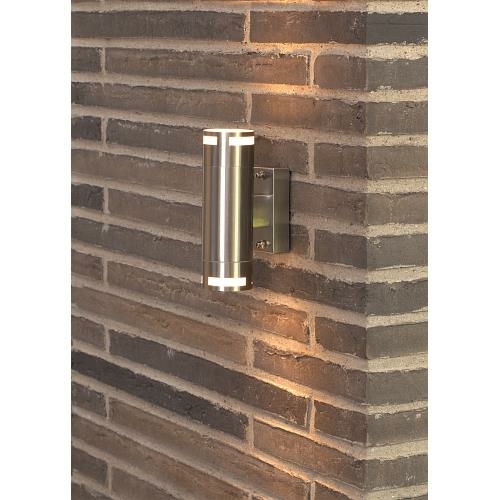 Nordlux Doppel Wand Can Edelstahl