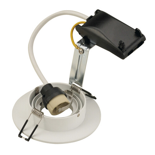 SLV NEW TRIA XL ROUND GU10 Downlight, mattweiss, max. 50W, inkl. Clipfedern