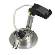 NEW TRIA XL ROUND GU10 Downlight, alu brushed, max. 50W, inkl. Clipfedern