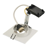 NEW TRIA XL SQUARE GU10 Downlight, mattweiss, max. 50W, inkl. Clipfedern
