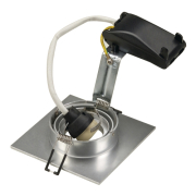 NEW TRIA XL SQUARE GU10 Downlight, alu brushed, max. 50W, inkl. Clipfedern