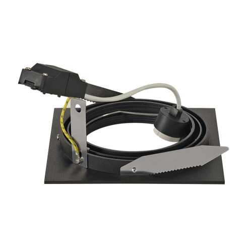 SLV NEW TRIA I ES111 SQUARE,  schwarz, GU10, max. 75W, inkl. Blattfedern
