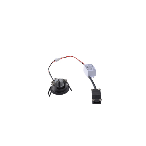 SLV NEW TRIA MINI DL ROUND SET, Downlight, mattschwarz, 30°, 3000K, inkl. Treiber, Clipfed.