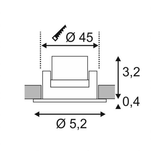 SLV NEW TRIA MINI DL ROUND SET, Downlight, mattweiss, 30°, 3000K, inkl. Treiber, Clipfed.