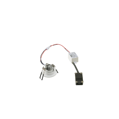 SLV NEW TRIA MINI DL ROUND SET, Downlight, mattweiss, 30°, 3000K, inkl. Treiber, Clipfed.