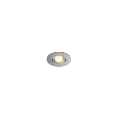 SLV NEW TRIA MINI DL ROUND SET, Downlight, alu-brushed, 30°, 3000K, inkl. Treiber, Clipfed.