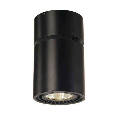 SUPROS CL, Deckenleuchte, rund, schwarz, 3000lm, 3000K SLM LED, 60° Reflektor